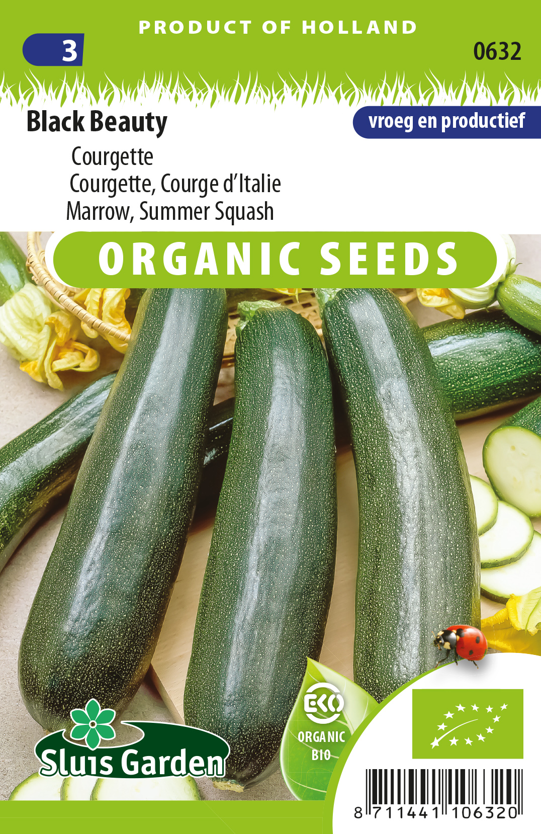 Courgette Black Beauty BIO