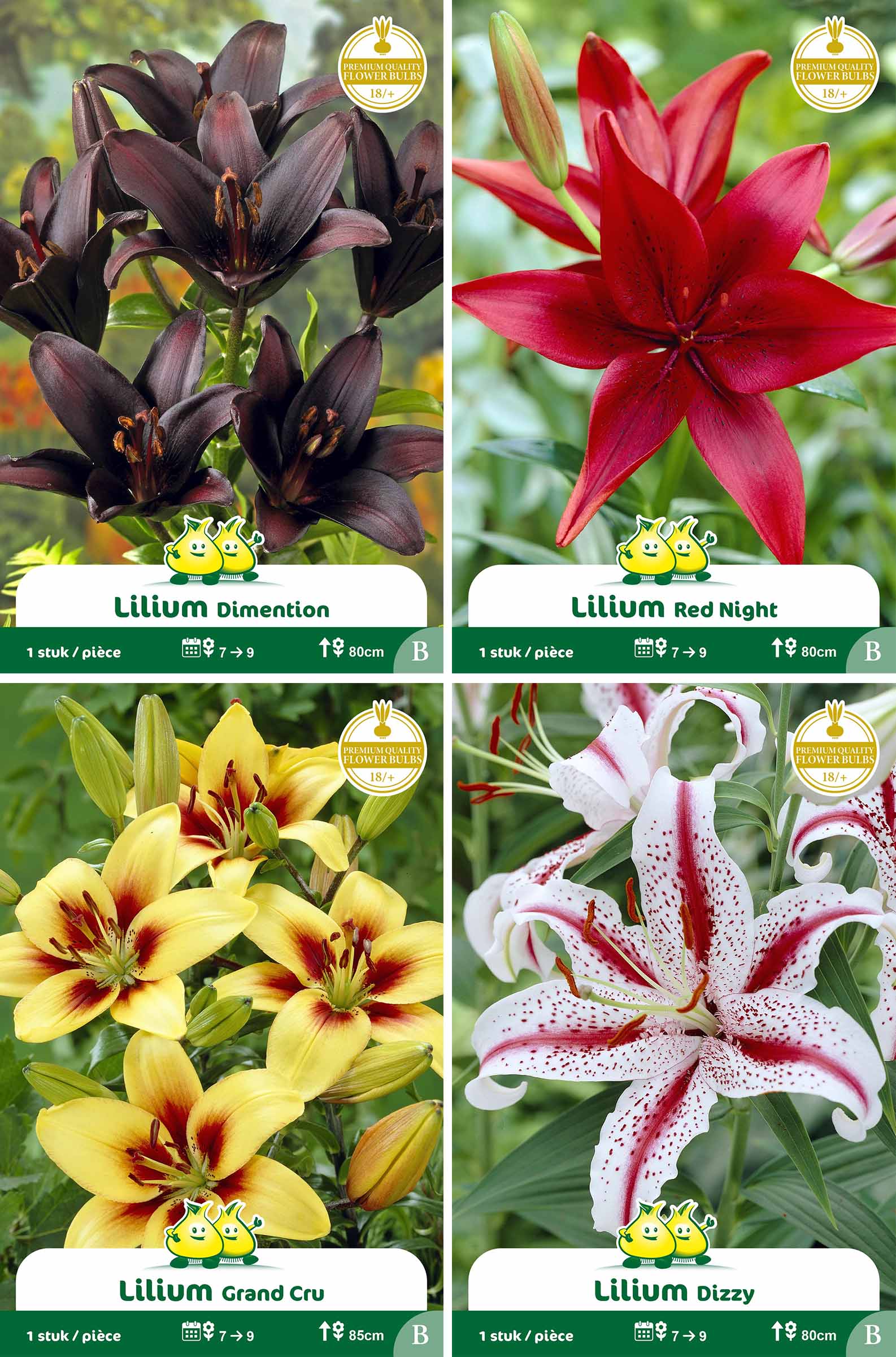 assortiment zakjes Lelie