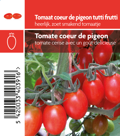 tomaat Coeur de pigeon Tutti Frutti (tray 12 pot)