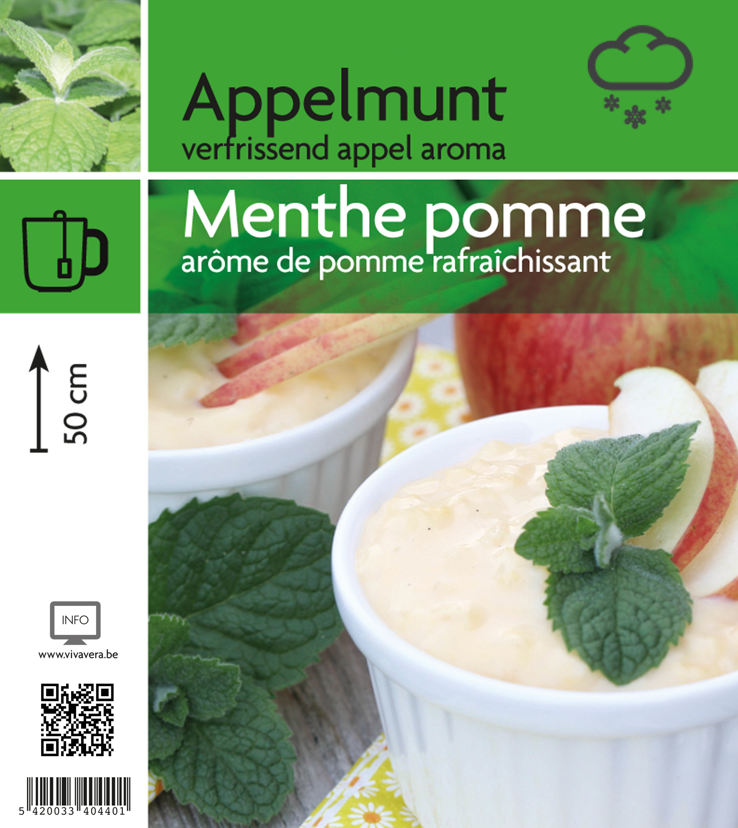 menthe pomme (tray 15 pot)