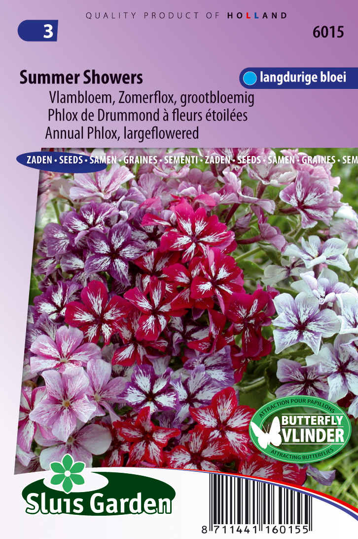 Phlox drummondii Summer Showers mix