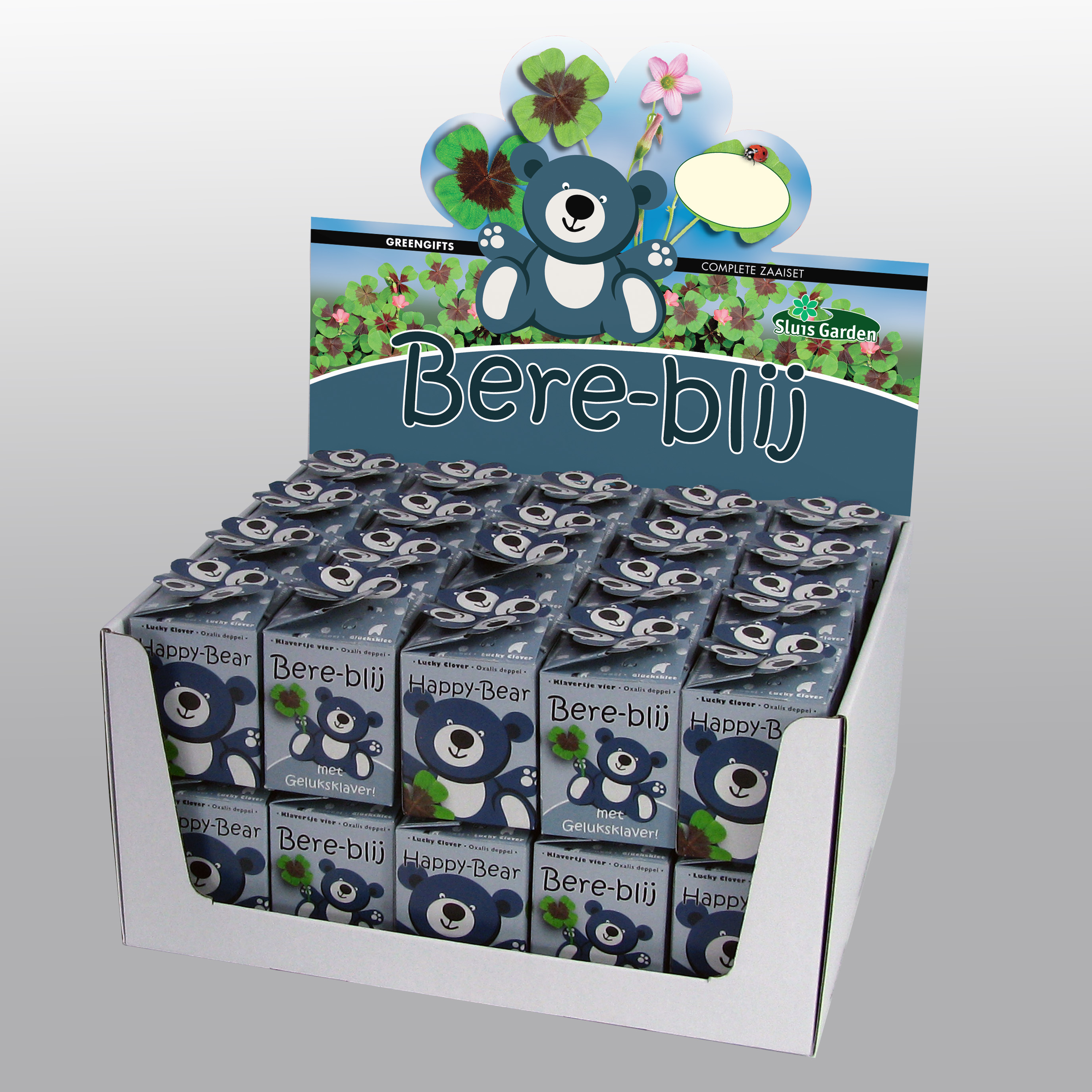 Showdoos Greengifts BERE BLIJ BLAUW 40 stuks