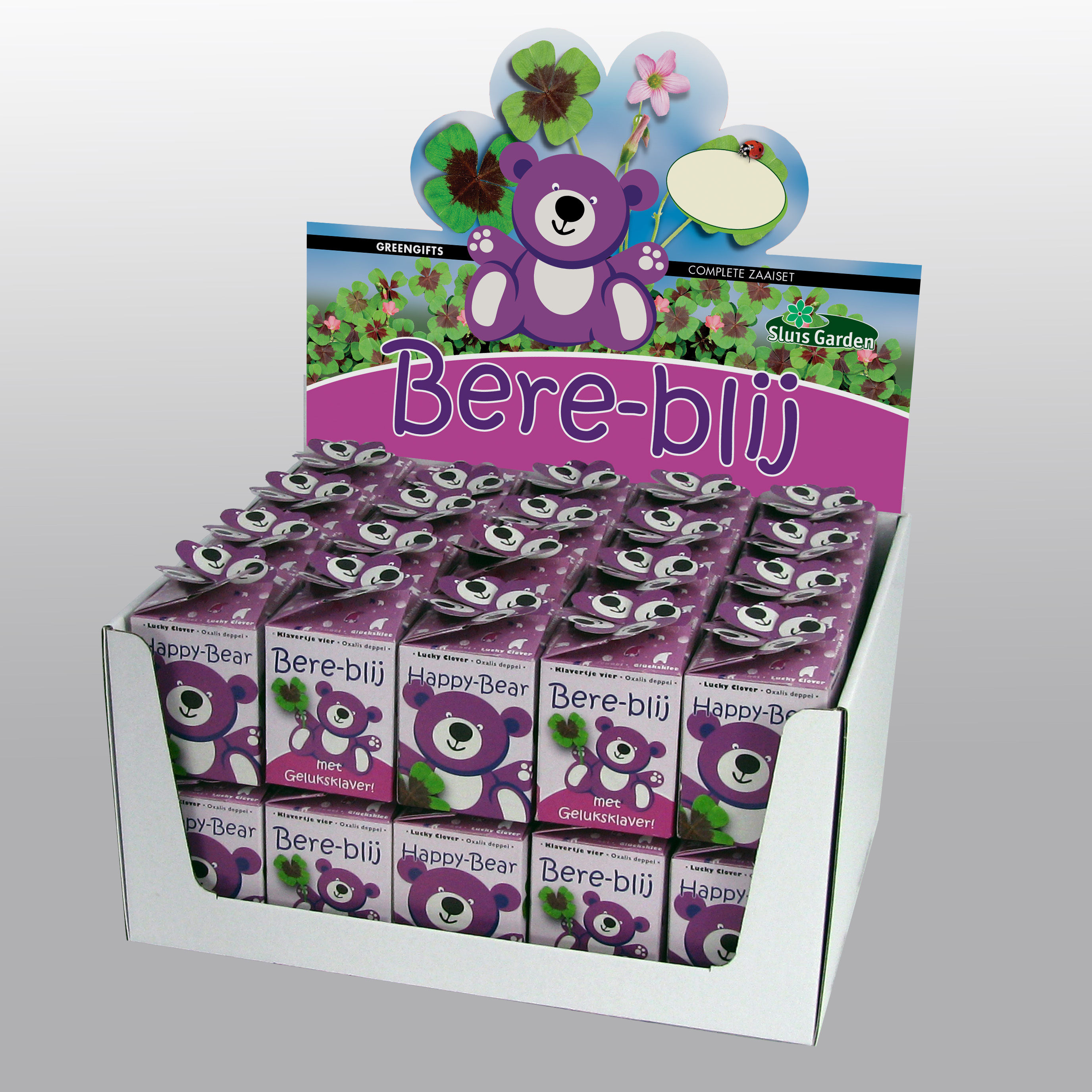 Showdoos Greengifts BERE BLIJ ROZE 40 stuks