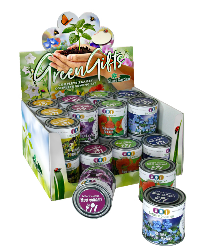 Eetbare bloemen in blik 4*6 blikjes