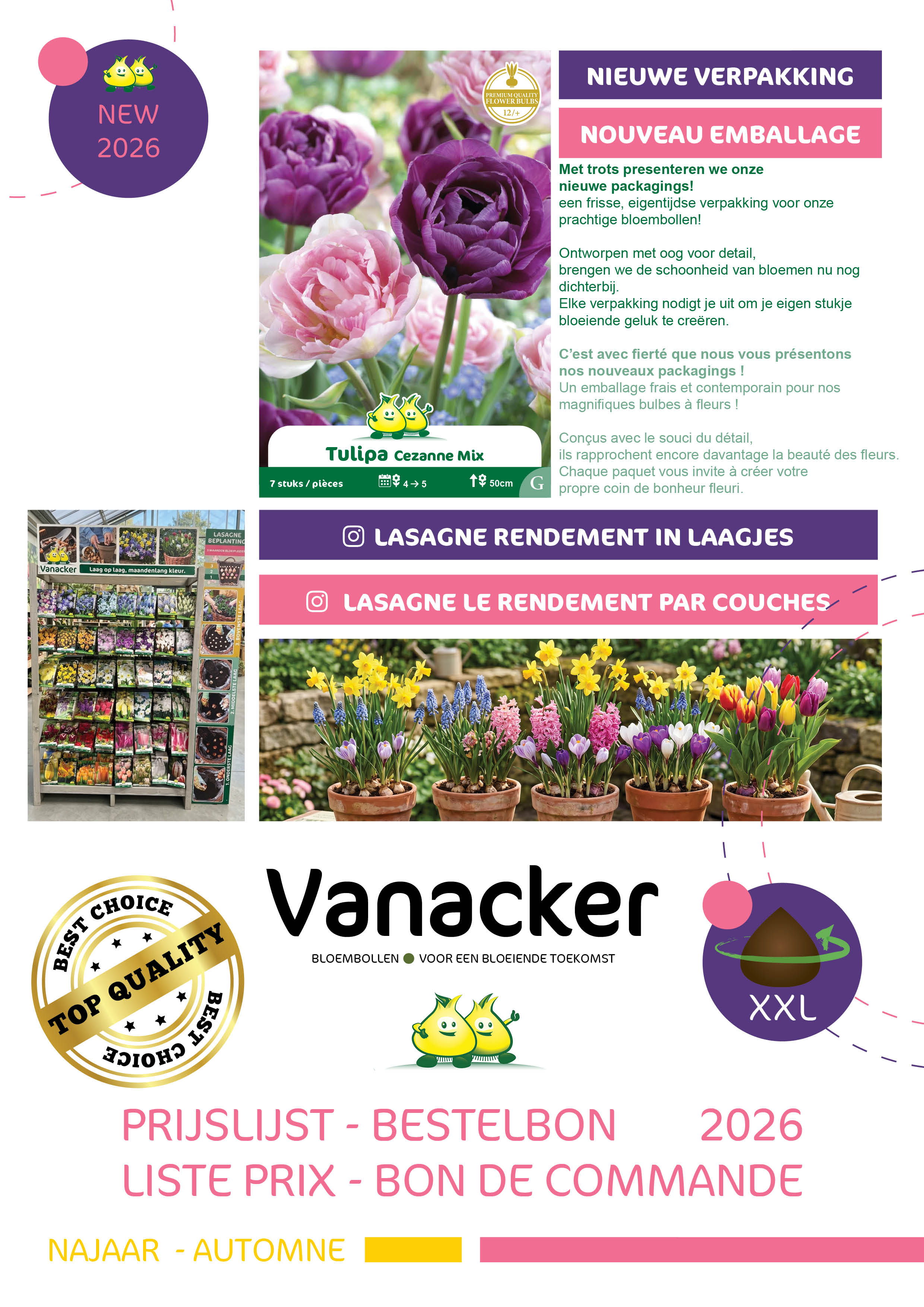 Digitale Prijslijst + bestelbon zakjes najaar (link in mail) 